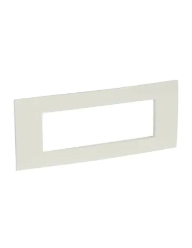 Bticino Vela Quadra plate 6 modules Glossy white 685643