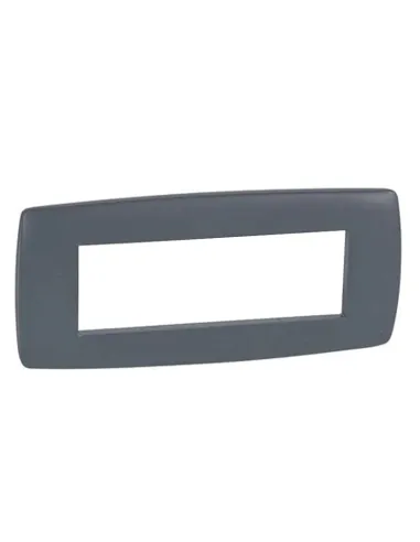 Legrand Vela round anthracite plate 6 modules 685817