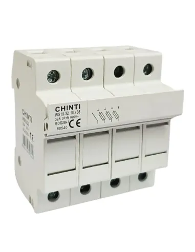 Chint sectionable fuse holder base WSB18-32 32A 3P+N 4 Modules 80540