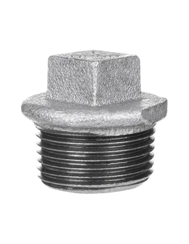 Gebo Cast Iron Threaded Plug with Edge for Pipes M 3/4 290-5G