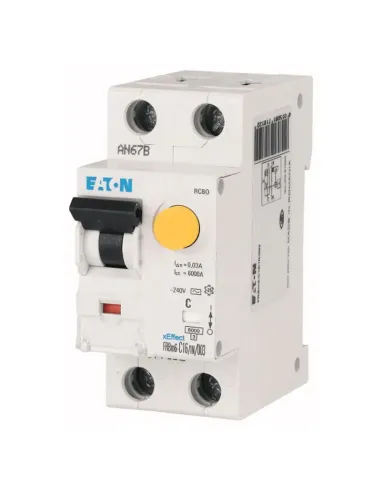 Eaton FRBM6 25A 1P+N 300MA 'AC' 6KA 177735 differential circuit breaker