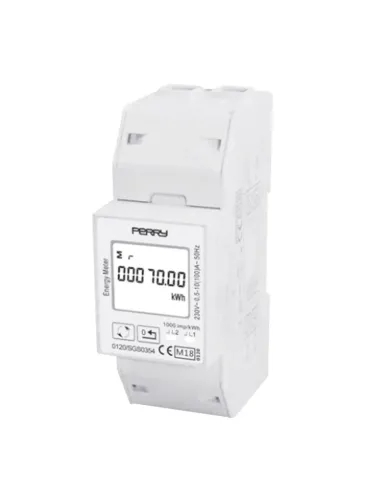 Perry 2 DIN 1SDSD05CEM2DGT digital single-phase energy meter