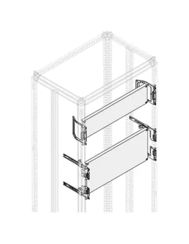 Abb blind mounting plate for 800x400 panels in PPMB4080 steel