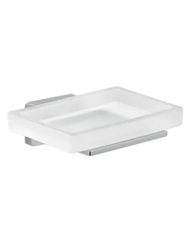 Gedy Atena chrome and glass wall mounted soap dish 4411-13