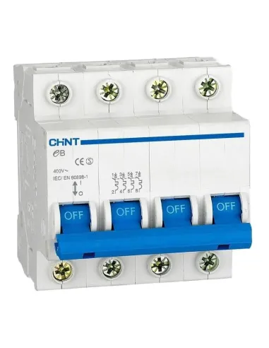 Interruttore Magnetotermico Chint EB 4P 32A 4,5kA C 4 Moduli 186541