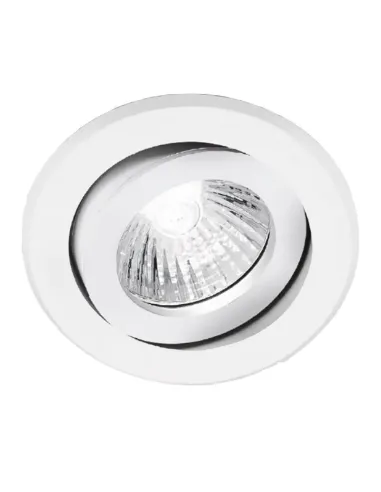 Nobile Adjustable White Round Recessed Spotlight 9086/BI