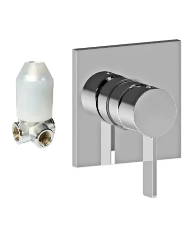 Built-in single-lever shower mixer Paffoni Rock chrome RO010CR