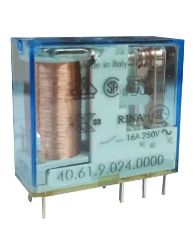 Mini Relay Finder 1 exchange 16A coil 24VDC continuous 406190240000