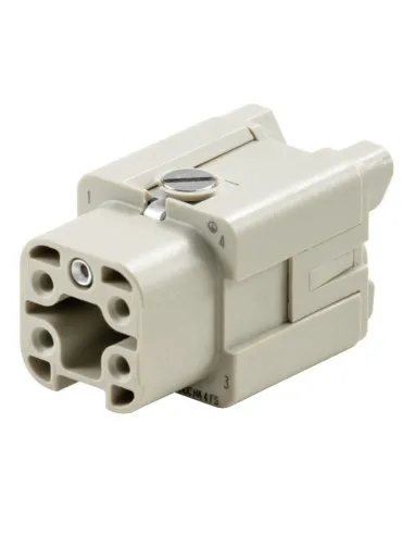 Weidmuller HDC 4P+T 16A 400V Female insert connector 1498400000