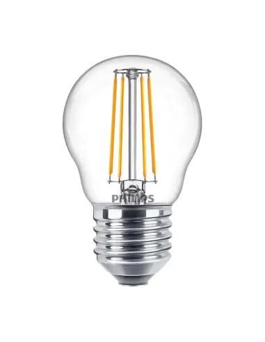 Lampadina Sfera filamento LED Philips 6,5W attacco E27 2700K PHILEDLUS60G2