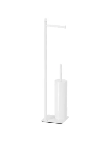 Standing paper roll holder with toilet brush Gedy Trilly white TR32-22