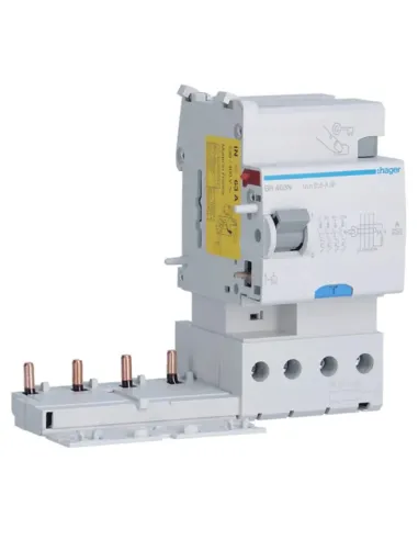 Blocco differenziale Hager 4P 63A 500mA A/S 3 moduli BR463N