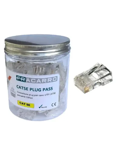 Spina PLUG CAT 6A cavi Fracarro standard a 8 poli 100 pz 287712