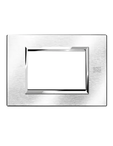 Urmet Simon Nea 3-module brushed chrome plate 13903.CS