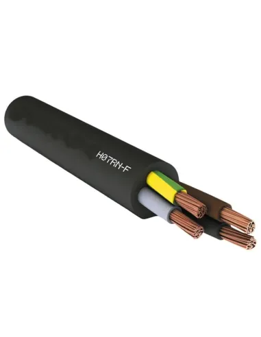 Polychloroprene sheathed cable 5G 16 mm2 450/750 V with yellow/green H07RN-F black