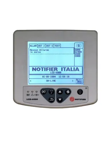 Pannello di Ripetizione LCD per centrali Notifier serie AM LCD6000N