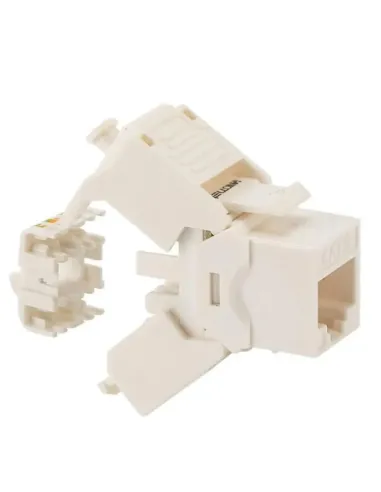 Presa verticale Fanton RJ45 UTP CAT.6 bianca con click 23713