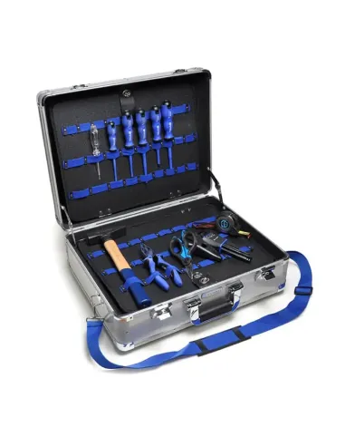 Cembre aluminum suitcase with assorted tools KITVALGPTA-L