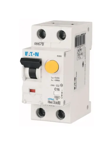 Eaton FRBm6 16A 1P+N 300MA 'AC' 6KA 177633 differential circuit breaker