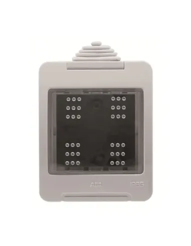 Wall box for Abb Zenit N3291 series Modules 2 IP55 Gray Z2255GR