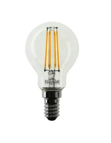 Lampada sfera Beghelli Zafiro LED 4W E14 4000K 56179