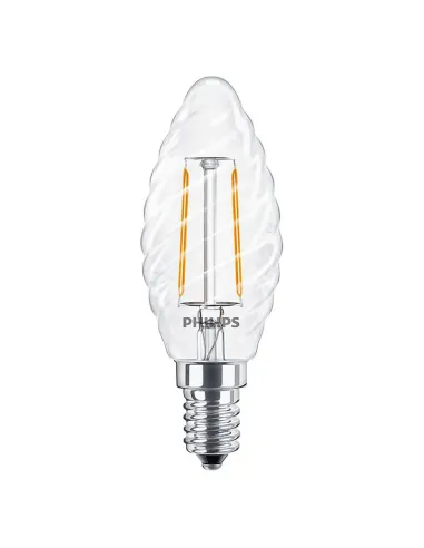 Philips LED twisted filament bulb 2W 2700K E14 socket PHILEDTOR2514G2