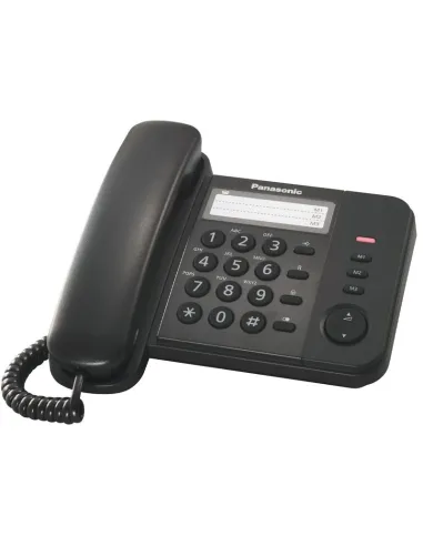 Telefono con filo Panasonic KX-TS520EX1B Nero 531812103