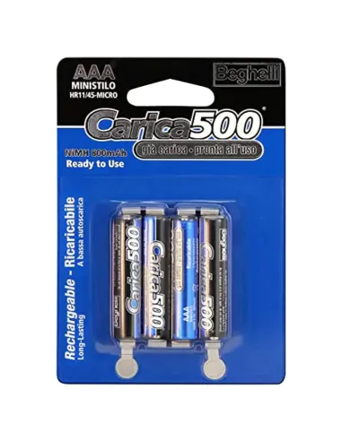 Beghelli rechargeable mini AAA batteries 800mAh 8852