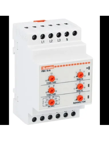 Lovato three-phase voltage relay or without neutral 380/440V PMV70NA440