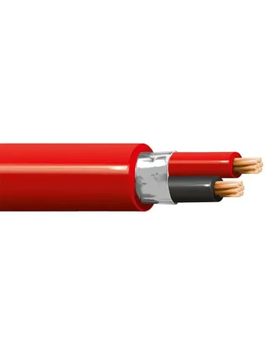 TW/SCH Fire Cable 2x1 mm2 red EN50200PH120