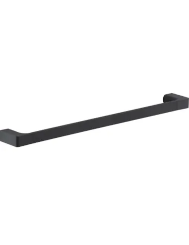 Porta asciugamani bagno a muro Gedy Pirenei 80cm nero matto PI21-80-14