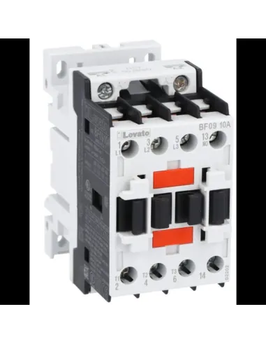 Lovato three-pole contactor 9A coil in AC 400VAC BF0910A400