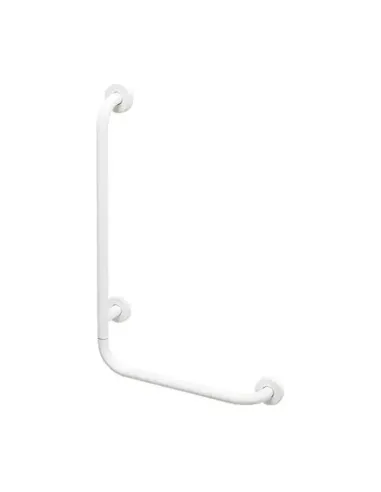 Maniglione di sostegno sinistro per bagni disabili Gedy Fortis 90° bianco 6490-01-02