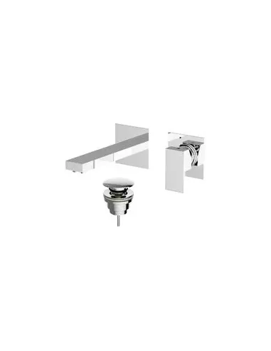 Miscelatore a parete per lavabo Teorema Pillar 2 pezzi con scarico 9K318E11-001