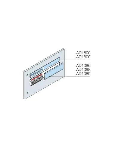 Otturatore ABB per feritoie DIN 24 moduli (3PZ) AD1088