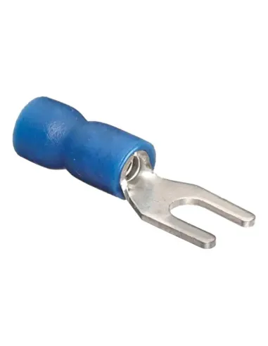 Capicorda preisolato Cembre a forcella 2,5mm Diametro 5mm Blu BF-U5