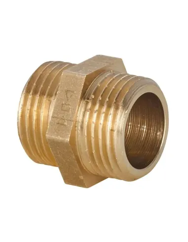 Nipplo filettato per tubi IBP M/M 1/4 in ottone 8280 M02000000