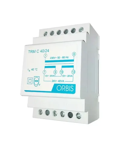 Trasformatore modulare Orbis 40VA 230/ 12-24V AC OB86C4024