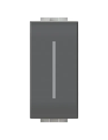 Uniko Lite S Smart 4Box single button for Bticino LivingLight anthracite 4BCU1S.L