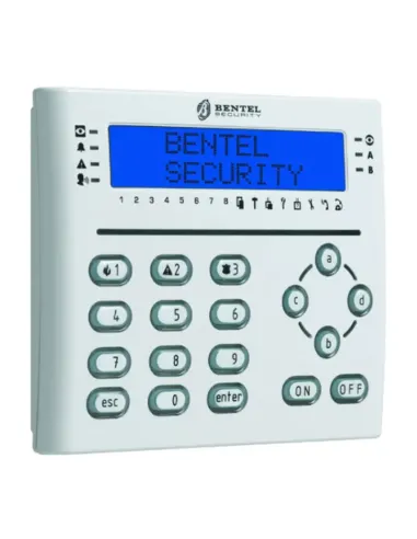 Tastiera LCD Bentel per centrali Absolute e kyo T-WHITE