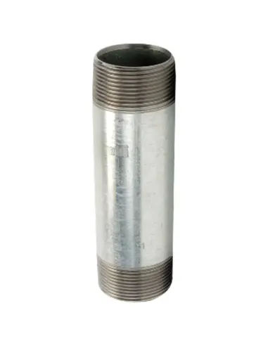 Gebo Threaded Galvanized Steel Barrel 3 inch x 100 mm 70.100.11V