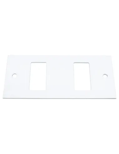 Master insert white lacquered 2 holes to be completed with frame 60l102