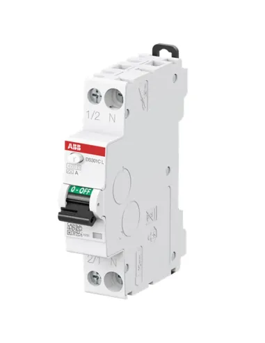 ABB 1P+N 16A 30mA A 4.5kA 1M DS301CLC16A30 differential circuit breaker