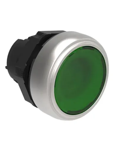 LPCBL103 Platinum lovato green shaved luminous pushbutton