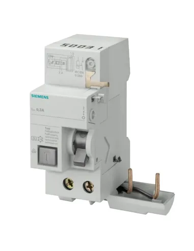 Blocco differenziale Siemens 2P 63A 500mA tipo A 2 moduli per 5SY 5SM27256