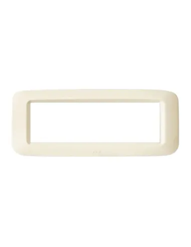 Placca Ave in tecnopolimero Yes 45 6 Moduli bianca Blanc lucida 45PY06BP