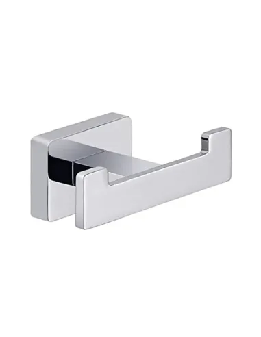 Appendiabiti per accappatoio doppio per bagno a muro Gedy Atena cromato 4426-13