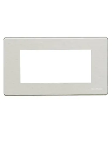 Bticino Magic 4-Place OXIDAL 504/4A/X aluminum plate