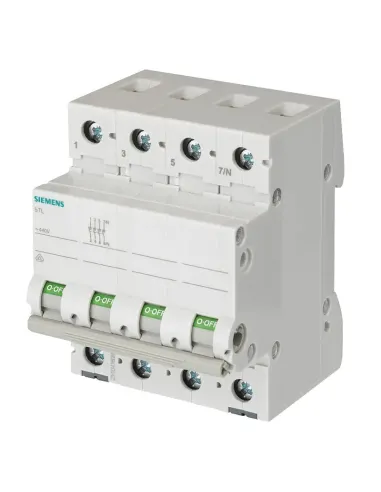 Interruttore sezionatore Siemens 3P+N 100A 4 moduli 5TL16910