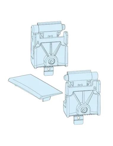 Kit 2 cerniere piastra frontale Schneider PrismaSeT P G LVS08585